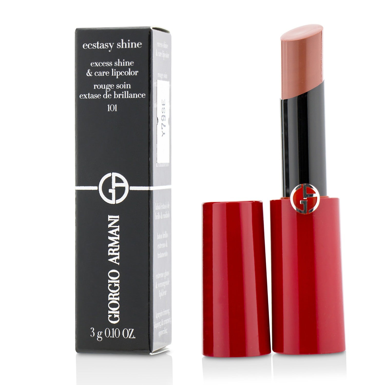 Giorgio Armani/ジョルジオ アルマーニ+エクスタシー シャイン エクセス シャイン & ケア リップカラー+3g/0.1oz+# 101 Nuda ブランドコスメ